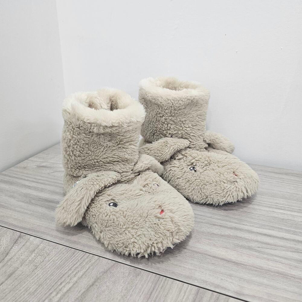 Mini Boden Bunny Rabbit Slipper Boots Booties Caramal Brown Size 34 US 2.5